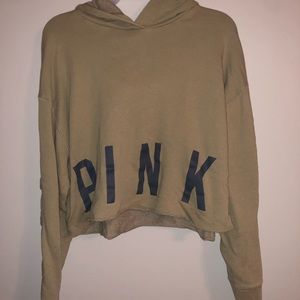 PINK cropped hoodie